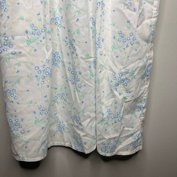 VTG Bed & Breakfast New York Women's Med Short Sleeve Sleep Gown Floral Lace - Picture 7 of 8